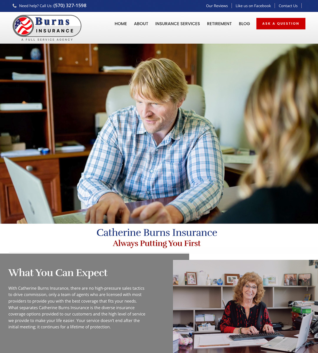 Websites for insurance agents