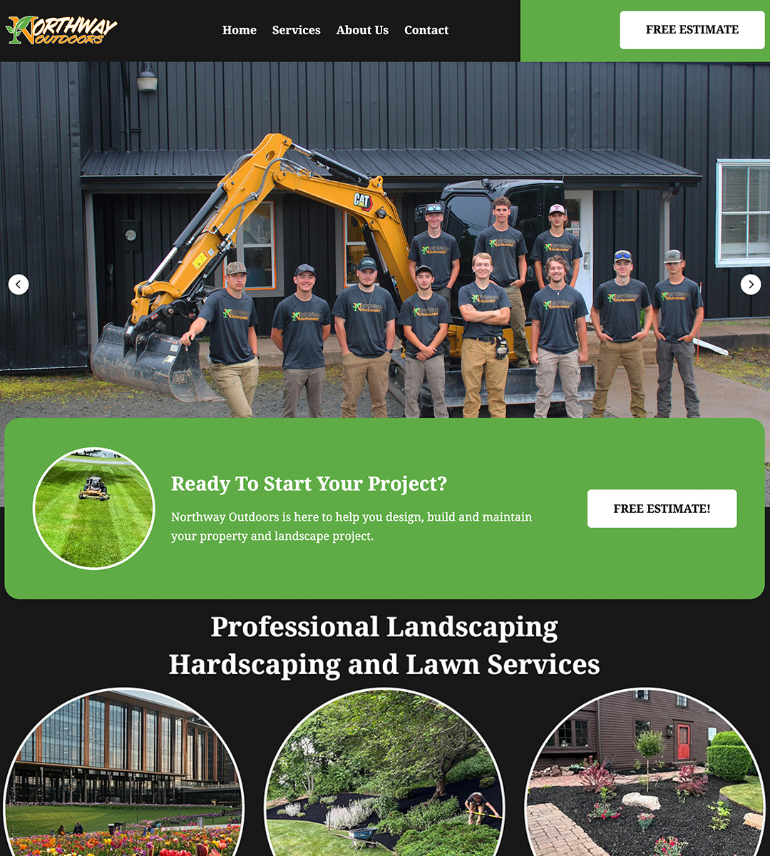 Websites for landscapers
