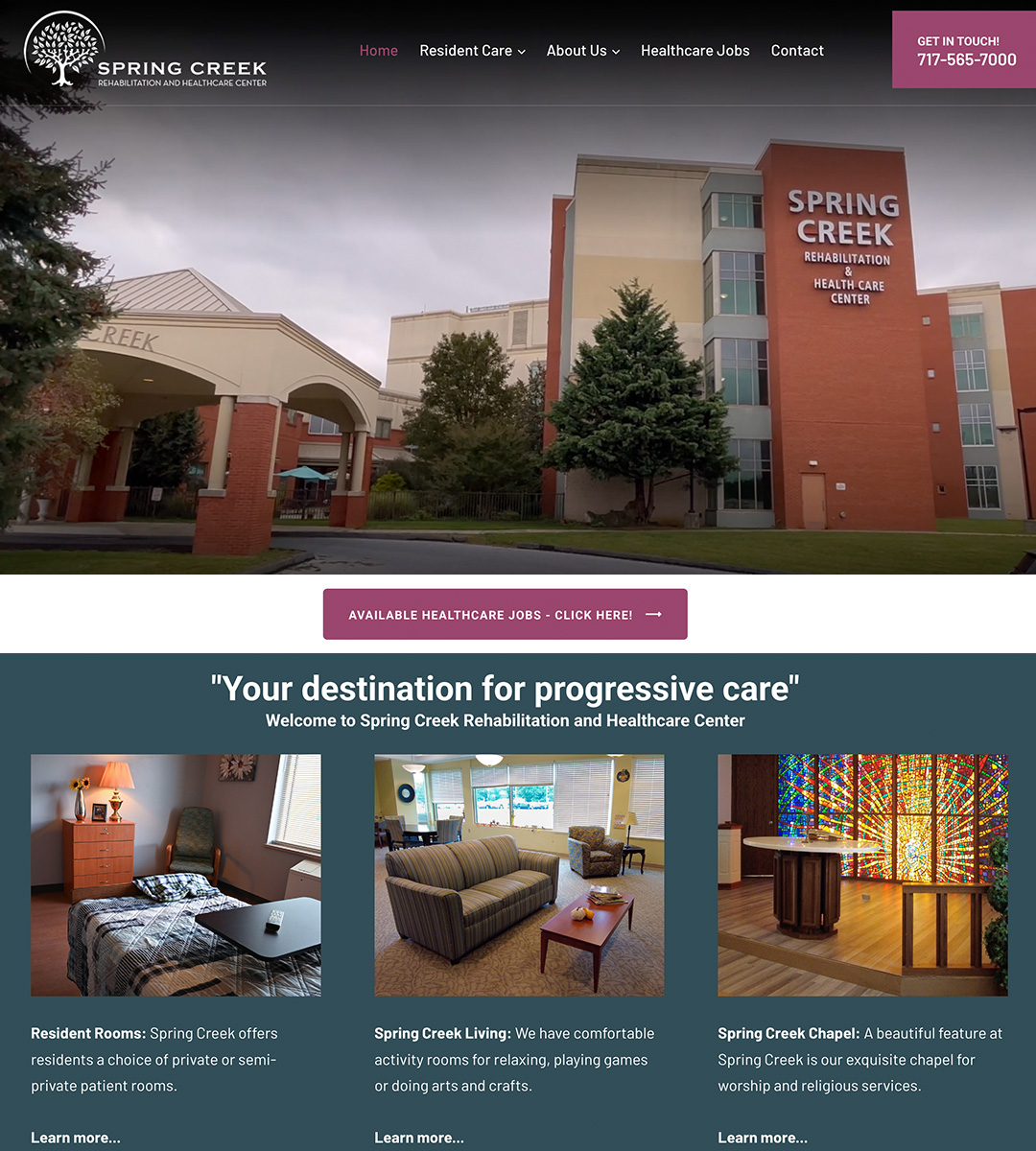 Website Company for Healthcare in Pennsylvania