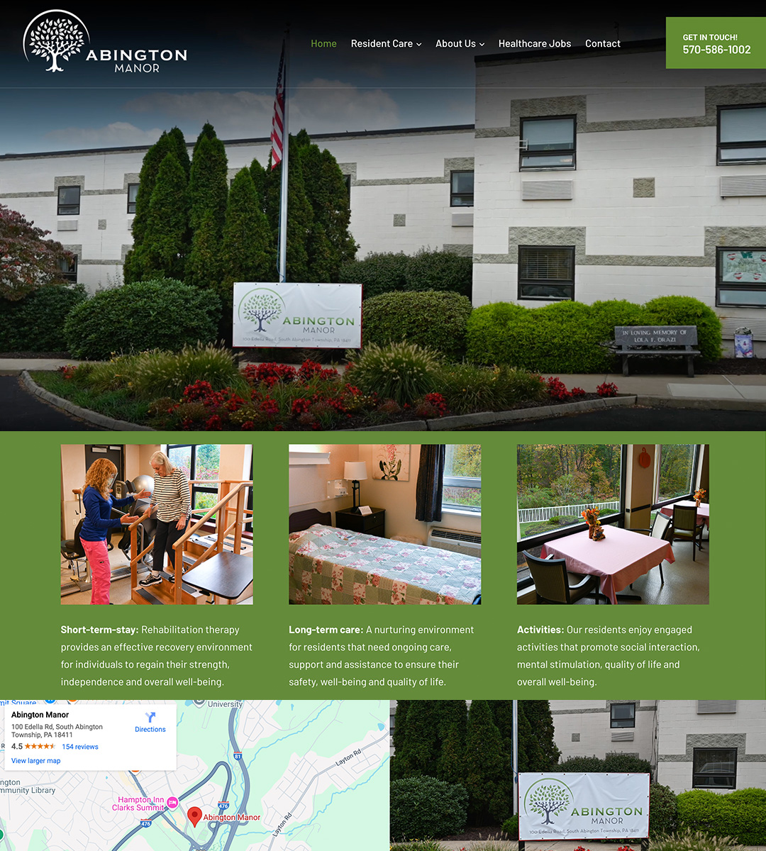 Company to design nursing home websites in PA